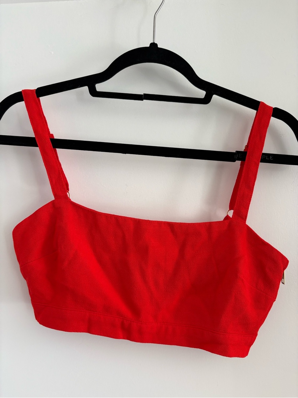 Flynn Skye Red Cropped Square-Neck Tank